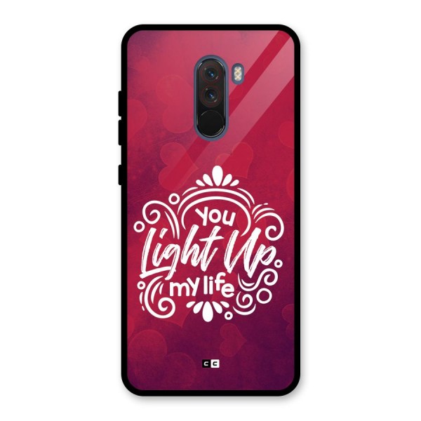 Light Up My Life Glass Back Case for Poco F1