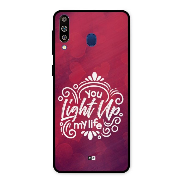 Light Up My Life Metal Back Case for Galaxy M30