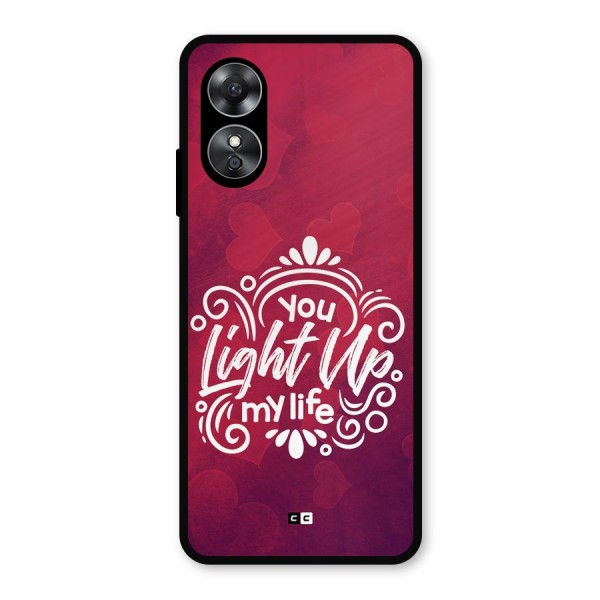 Light Up My Life Metal Back Case for Oppo A17