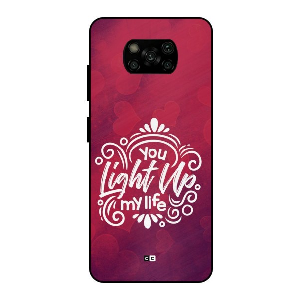 Light Up My Life Metal Back Case for Poco X3