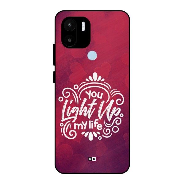 Light Up My Life Metal Back Case for Redmi A1 Plus