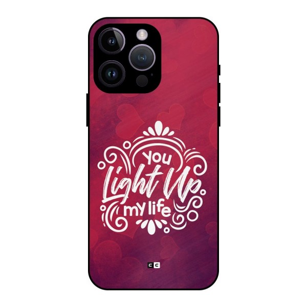 Light Up My Life Metal Back Case for iPhone 14 Pro Max