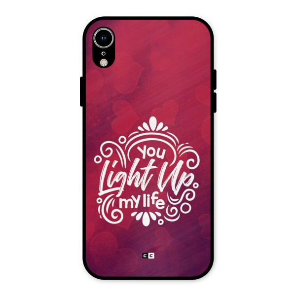 Light Up My Life Metal Back Case for iPhone XR