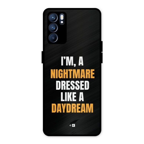 Like A Daydream Metal Back Case for Oppo Reno6 5G