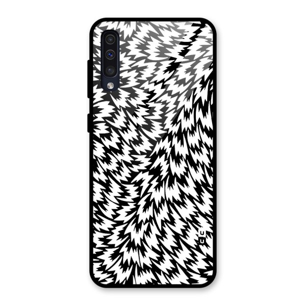 Lion Abstract Art Pattern Glass Back Case for Galaxy A50s