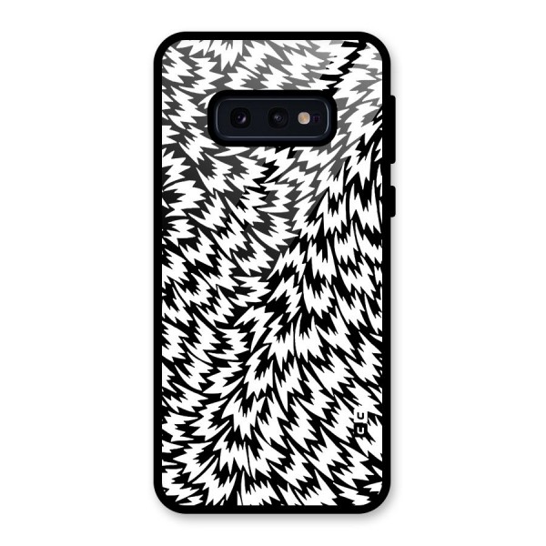 Lion Abstract Art Pattern Glass Back Case for Galaxy S10e