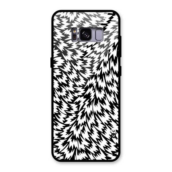 Lion Abstract Art Pattern Glass Back Case for Galaxy S8