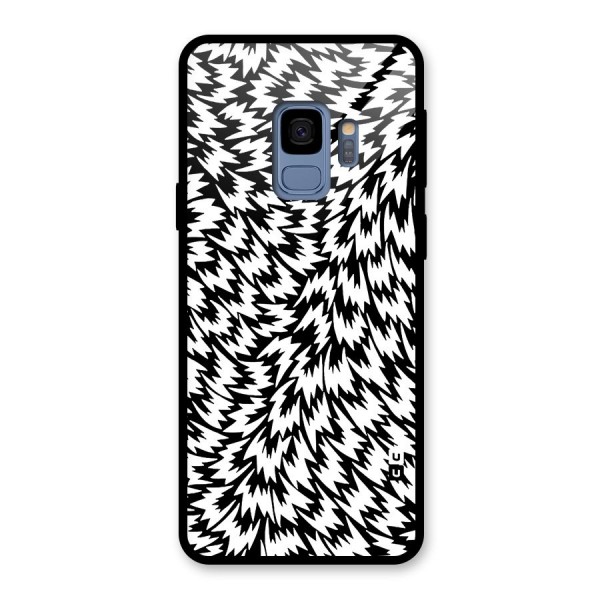 Lion Abstract Art Pattern Glass Back Case for Galaxy S9