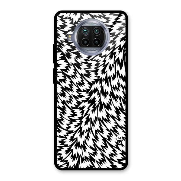 Lion Abstract Art Pattern Glass Back Case for Mi 10i