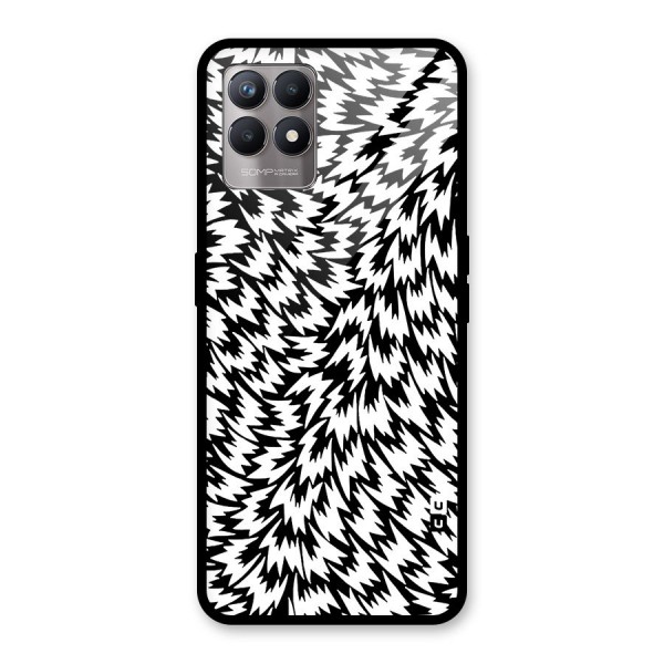 Lion Abstract Art Pattern Glass Back Case for Realme 8i