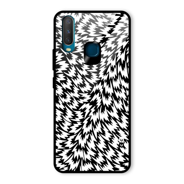 Lion Abstract Art Pattern Glass Back Case for Vivo Y15