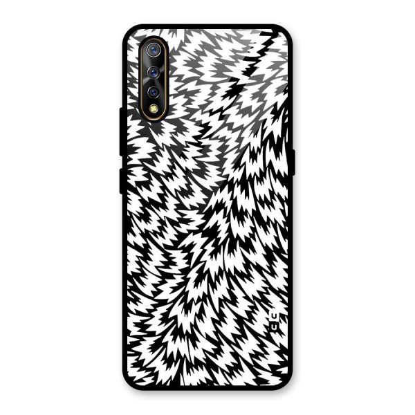 Lion Abstract Art Pattern Glass Back Case for Vivo Z1x