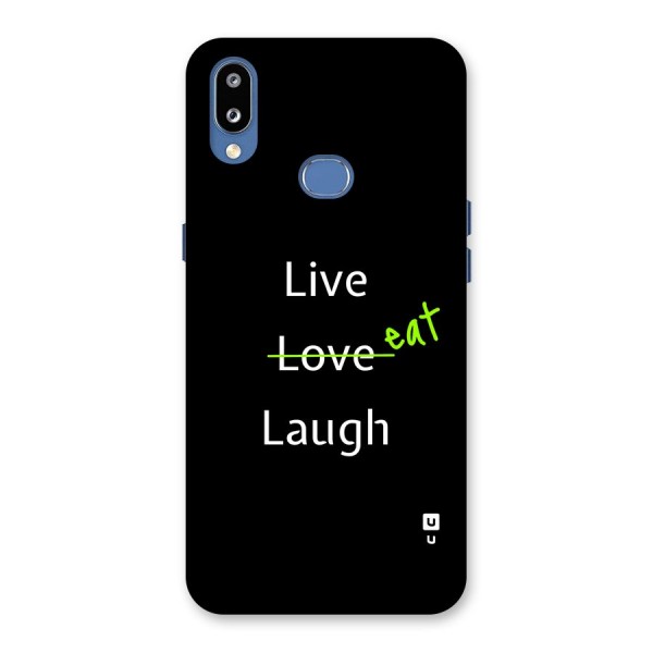 Live Eat Laugh Back Case for Galaxy M01s