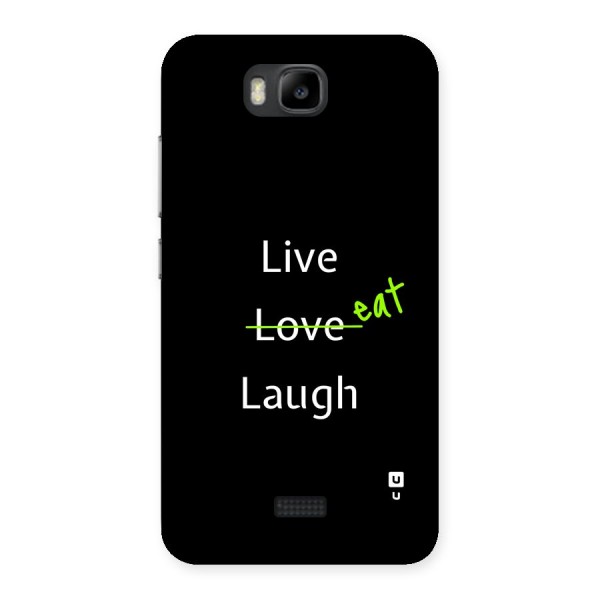 Live Eat Laugh Back Case for Honor Bee