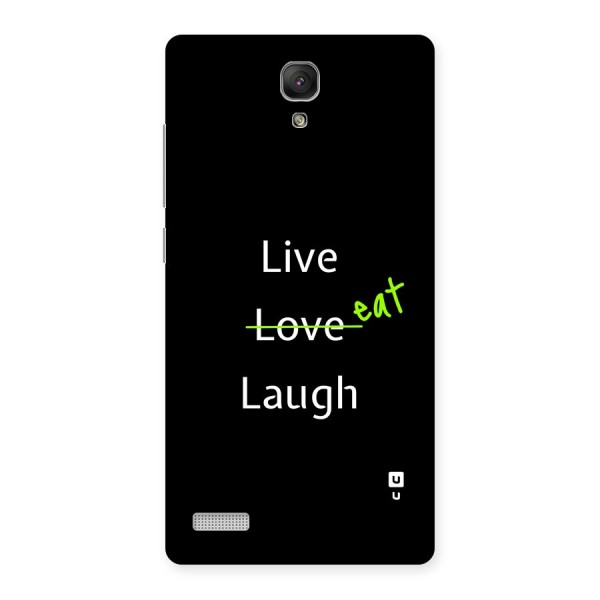 Live Eat Laugh Back Case for Redmi Note