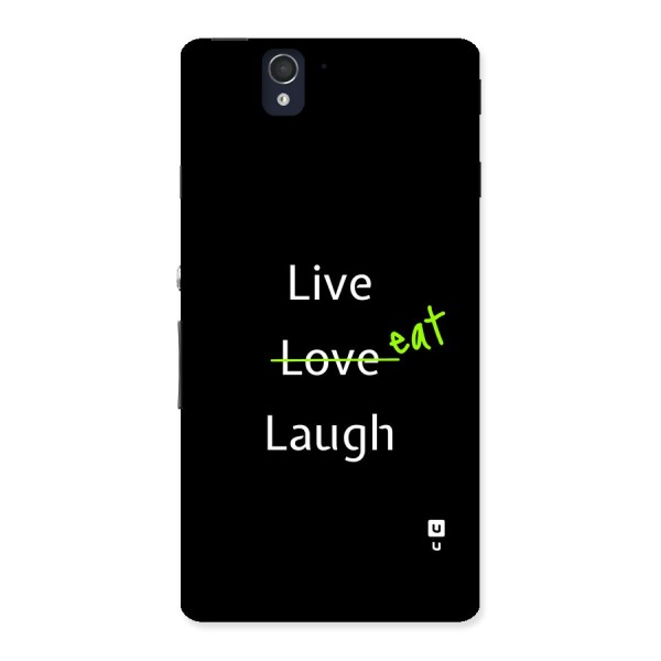 Live Eat Laugh Back Case for Xperia Z