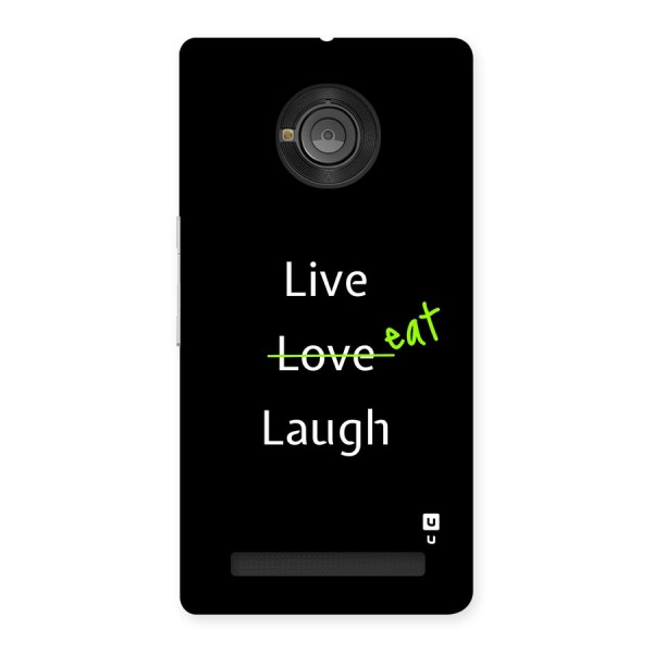 Live Eat Laugh Back Case for Yuphoria