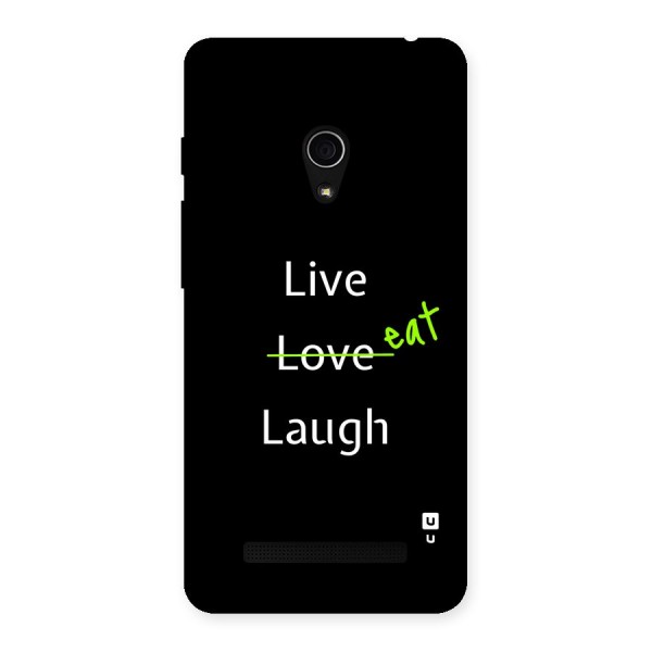 Live Eat Laugh Back Case for Zenfone 5