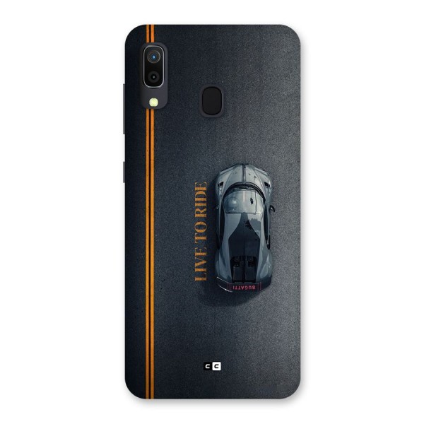 Live To Ride Back Case for Galaxy A30