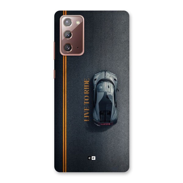 Live To Ride Back Case for Galaxy Note 20