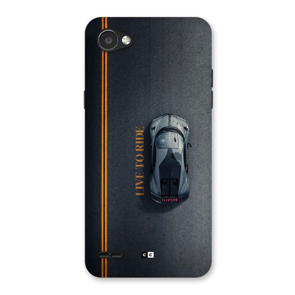 Live To Ride Back Case for LG Q6