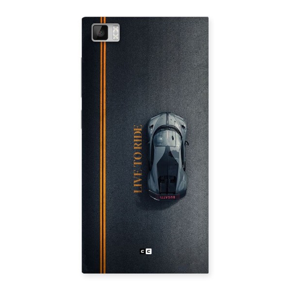 Live To Ride Back Case for Mi3