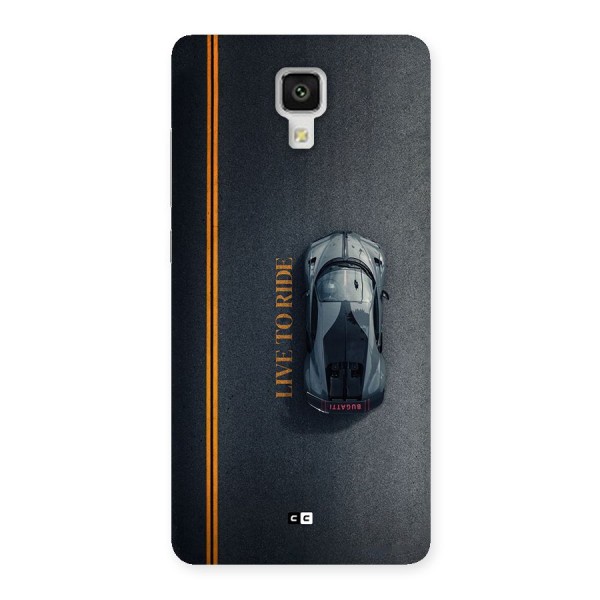 Live To Ride Back Case for Mi4