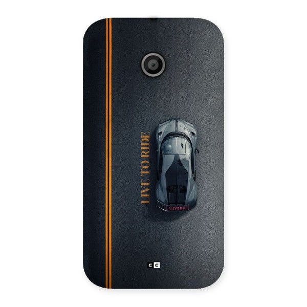 Live To Ride Back Case for Moto E