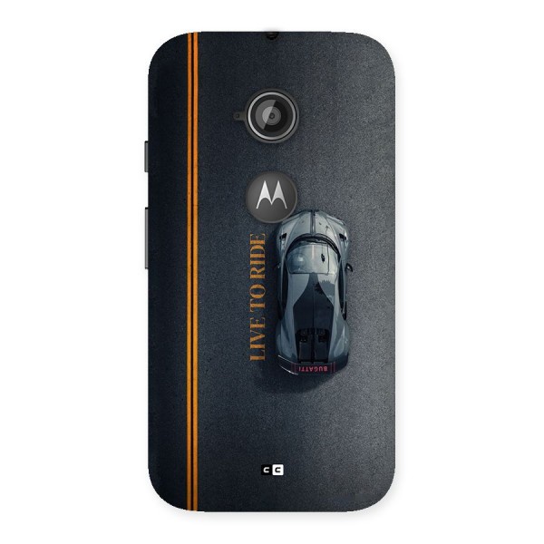 Live To Ride Back Case for Moto E 2nd Gen