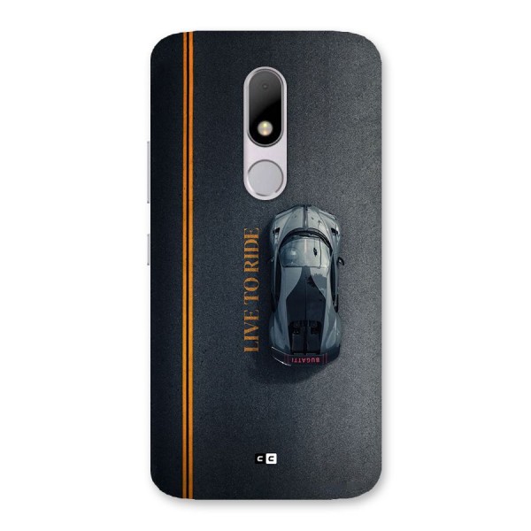 Live To Ride Back Case for Moto M