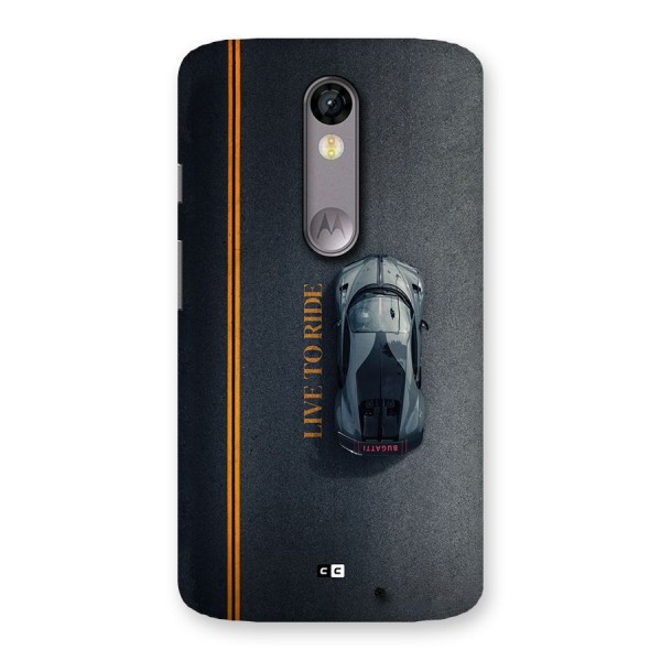 Live To Ride Back Case for Moto X Force