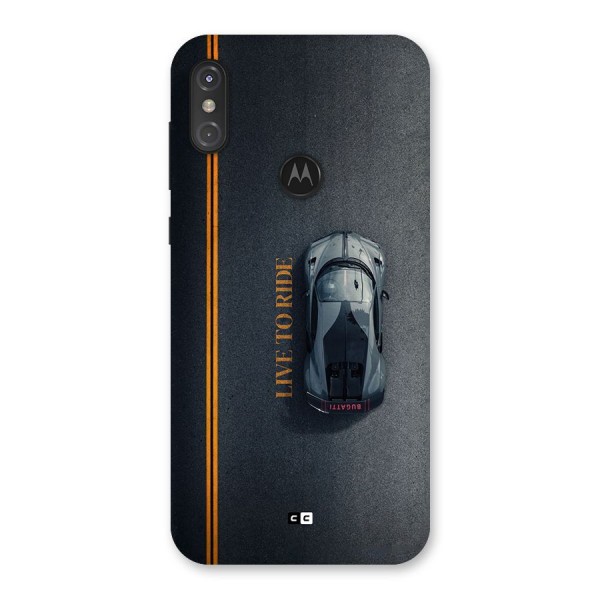 Live To Ride Back Case for Motorola One Power