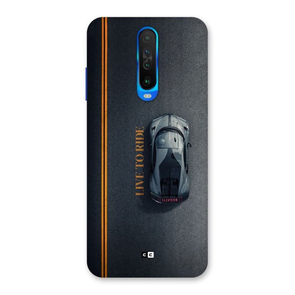 Live To Ride Back Case for Poco X2