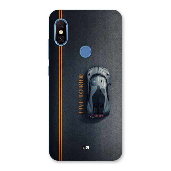 Live To Ride Back Case for Redmi Note 6 Pro