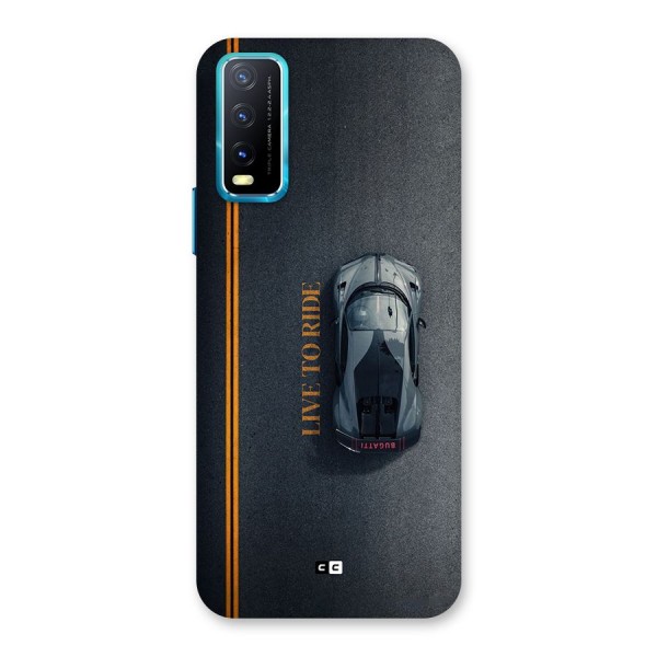 Live To Ride Back Case for Vivo Y12s