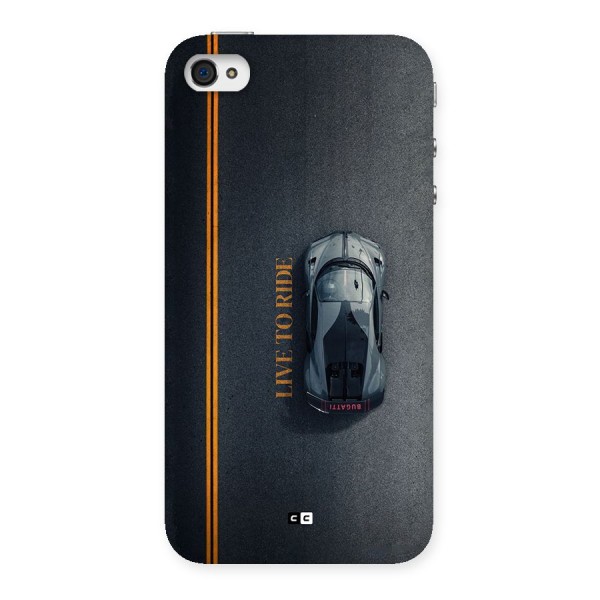 Live To Ride Back Case for iPhone 4 4s