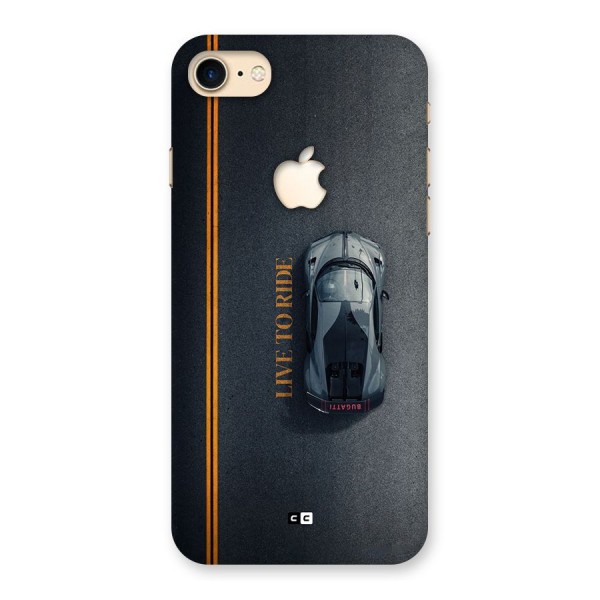 Live To Ride Back Case for iPhone 7 Apple Cut