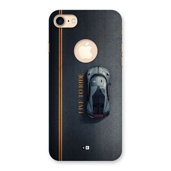 Live To Ride Back Case for iPhone 8 Logo Cut