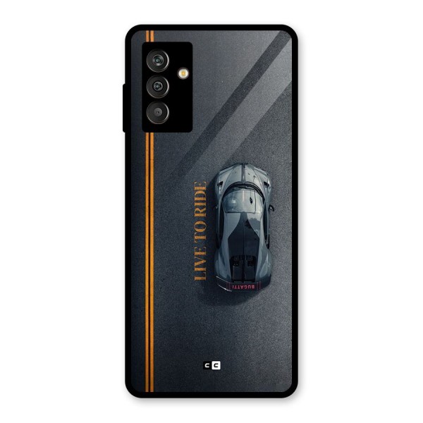 Live To Ride Glass Back Case for Galaxy M13