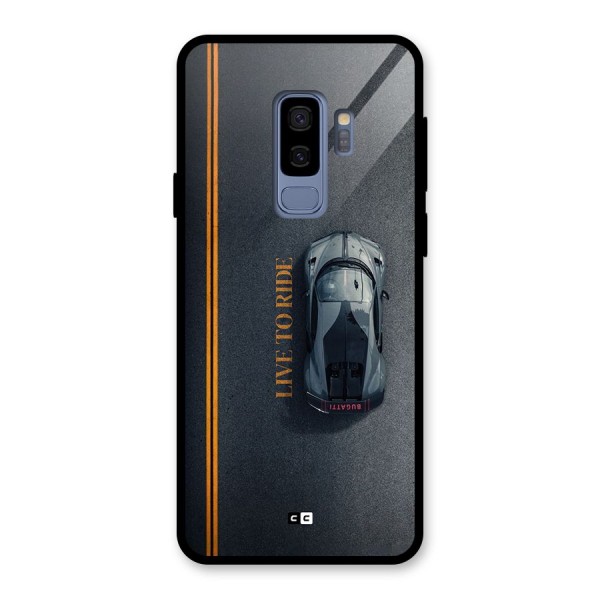 Live To Ride Glass Back Case for Galaxy S9 Plus