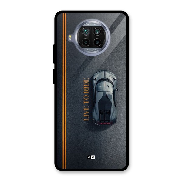 Live To Ride Glass Back Case for Mi 10i