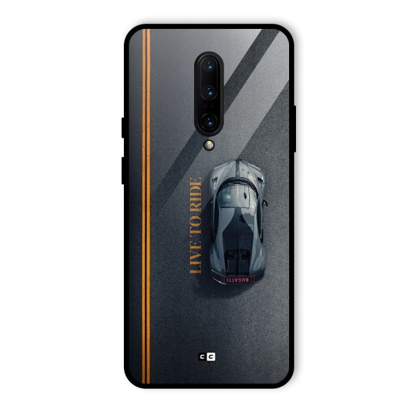 Live To Ride Glass Back Case for OnePlus 7 Pro