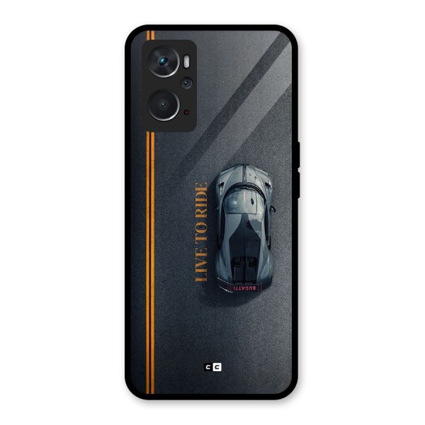 Live To Ride Glass Back Case for Oppo K10 4G