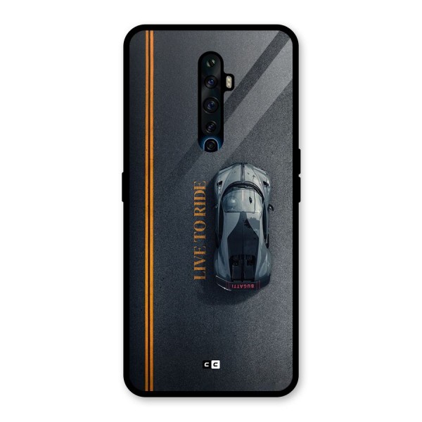 Live To Ride Glass Back Case for Oppo Reno2 Z