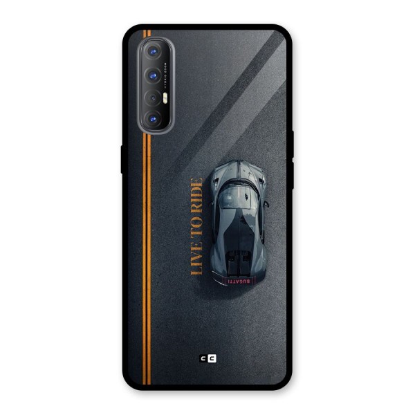 Live To Ride Glass Back Case for Oppo Reno3 Pro