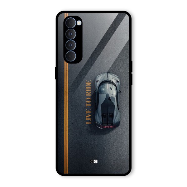 Live To Ride Glass Back Case for Oppo Reno4 Pro