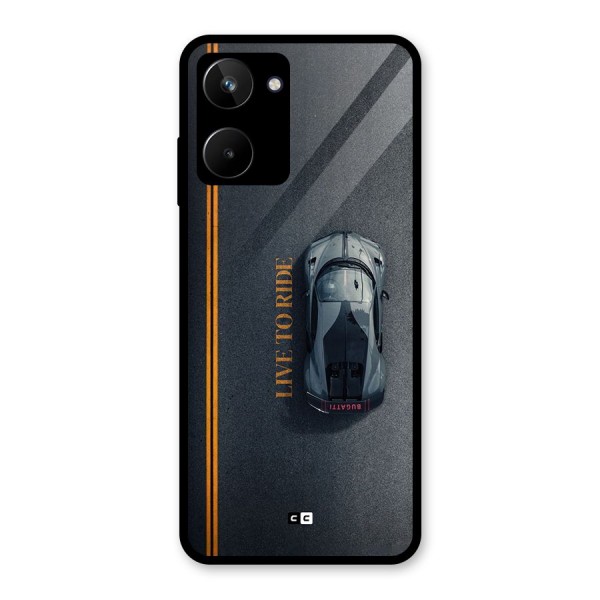 Live To Ride Glass Back Case for Realme 10