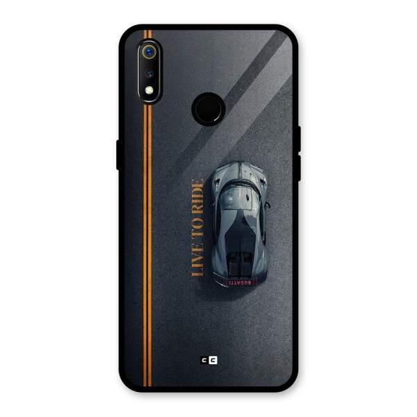 Live To Ride Glass Back Case for Realme 3