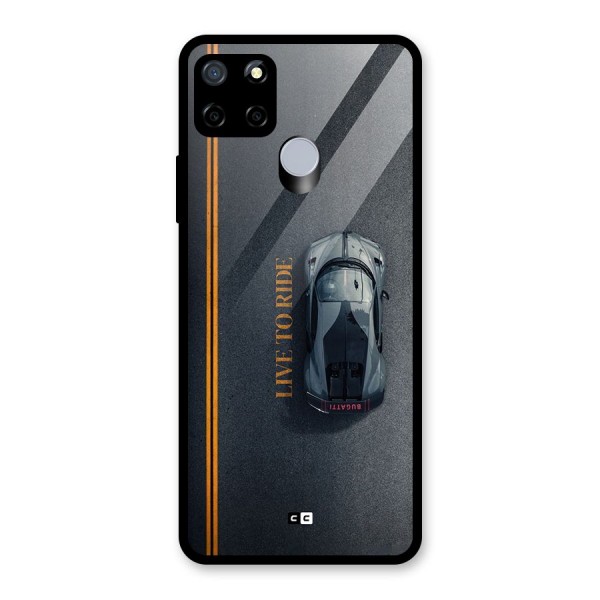 Live To Ride Glass Back Case for Realme C15