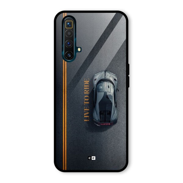 Live To Ride Glass Back Case for Realme X3 SuperZoom